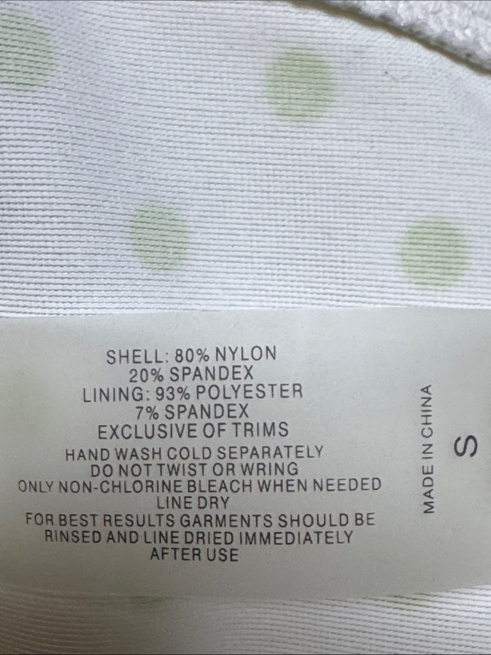 Victoria's Secret White Bandeau Bikini with Lime Polka Dots - Picture 8 of 13